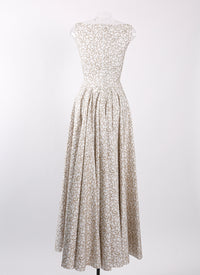 Daedalus sleeveless dress - White & Gold