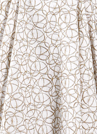 Daedalus sleeveless dress - White & Gold