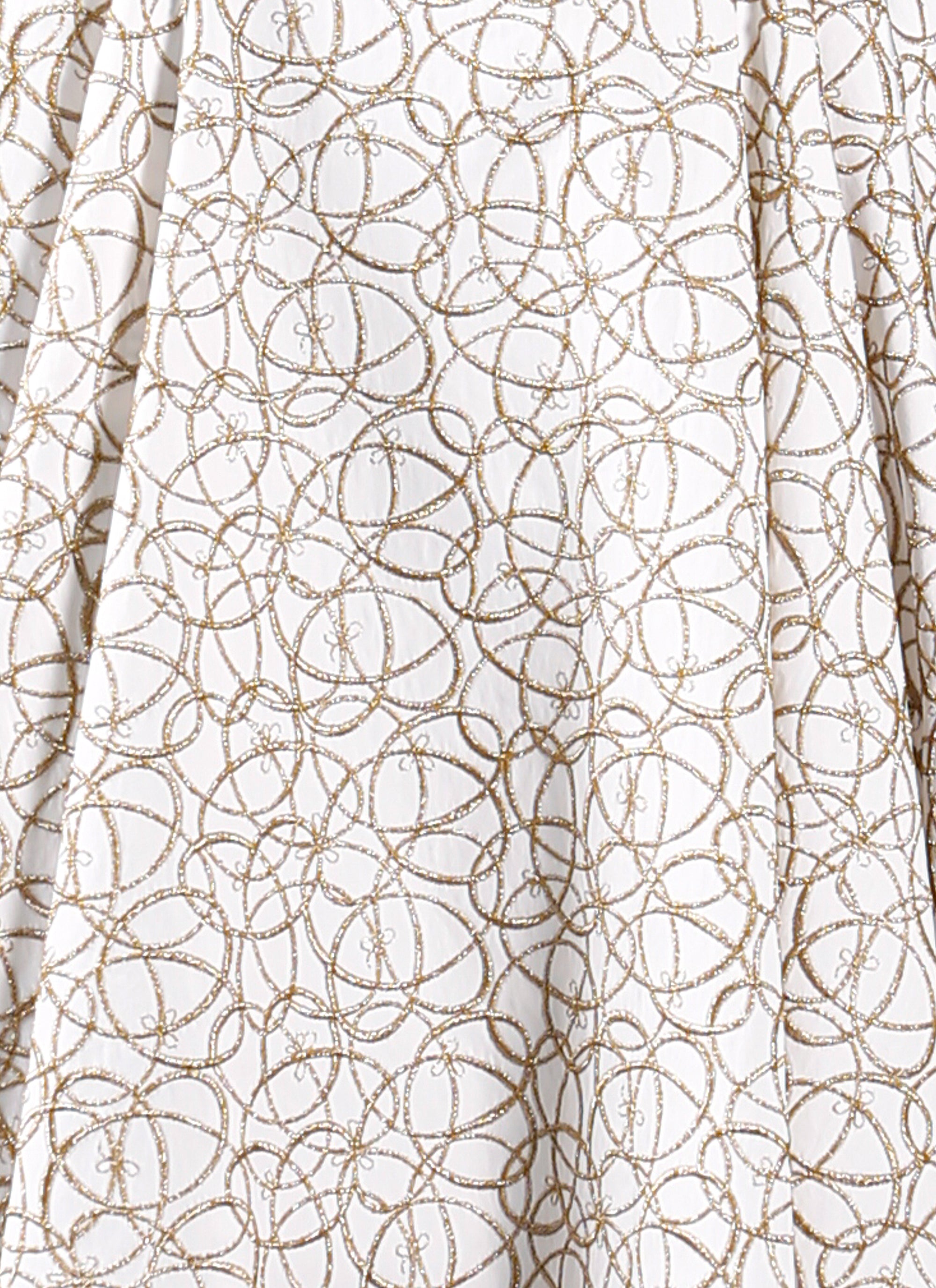 Daedalus sleeveless dress - White & Gold