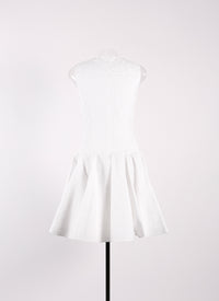 Robe sans manches Dédale - Blanc