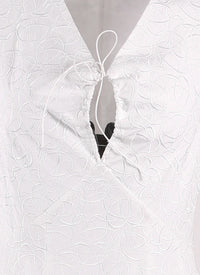 Robe sans manches Dédale - Blanc