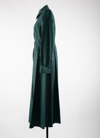 Robe en popeline japonaise - Vert Marin