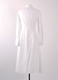 Robe en popeline japonaise - Blanc