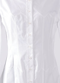 Robe en popeline japonaise - Blanc