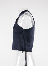 Raffia sleeveless top - Night