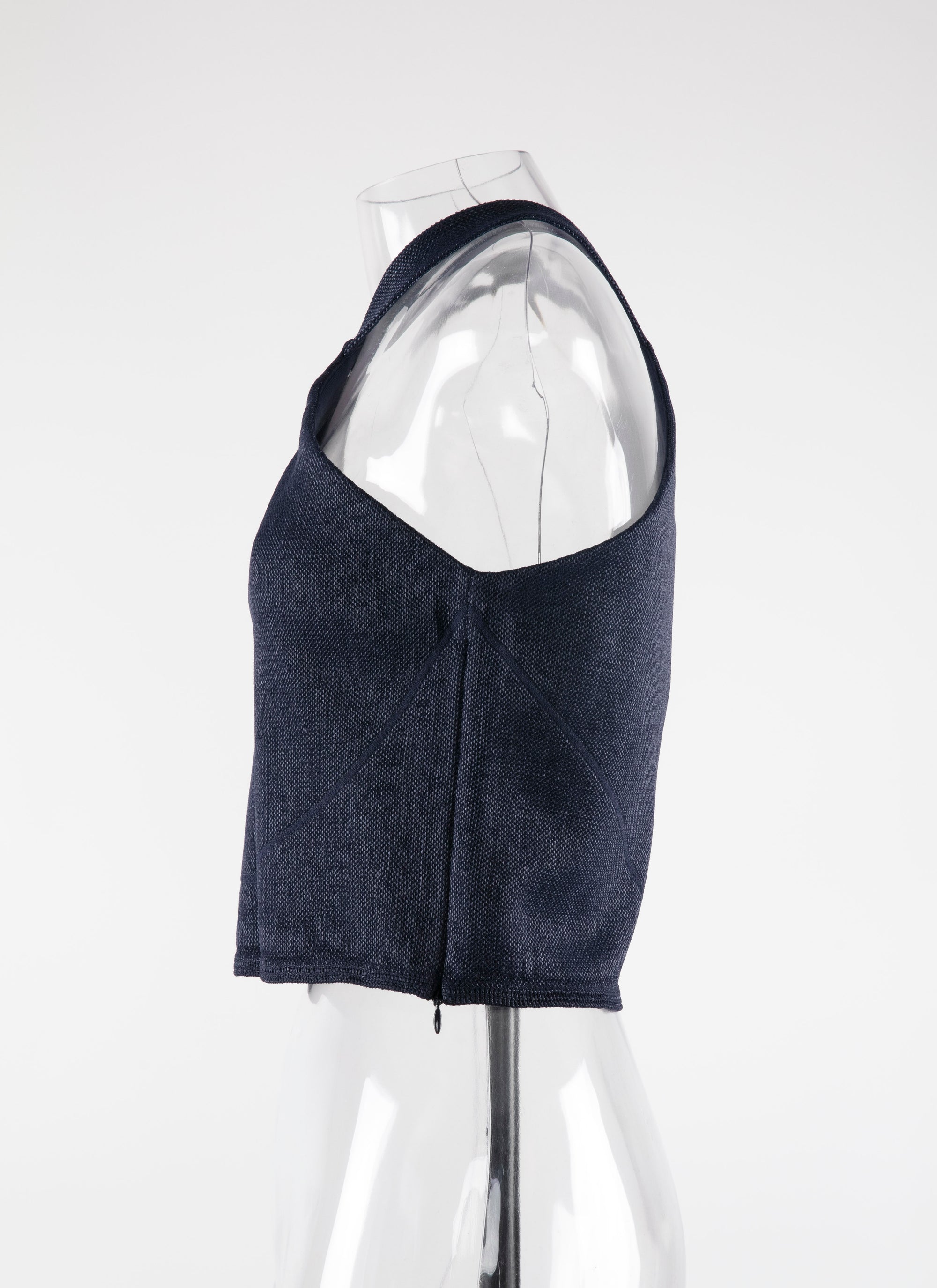 Raffia sleeveless top - Night