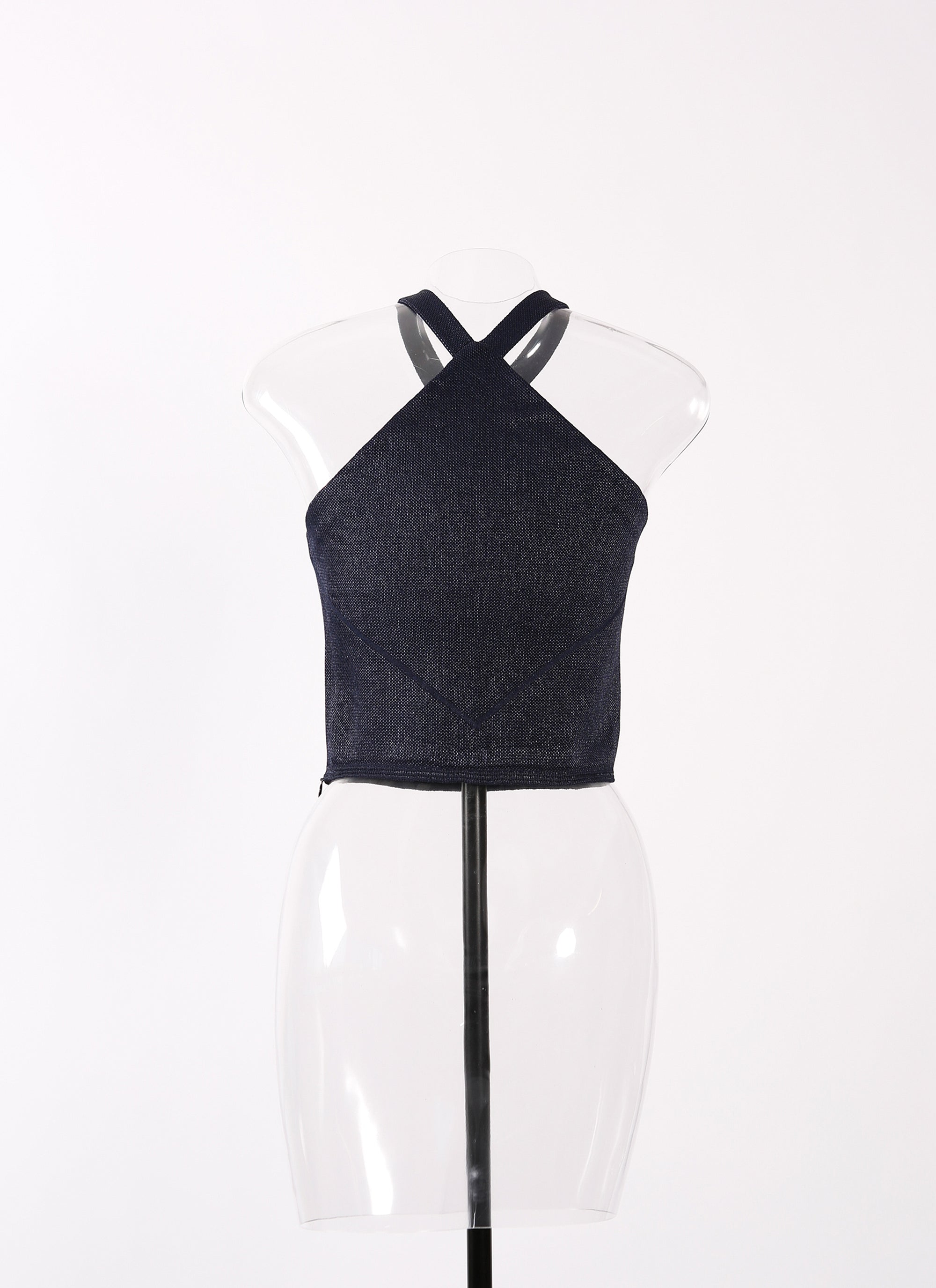 Raffia sleeveless top - Night