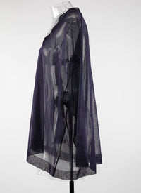 Long-sleeved silk tunic - Night