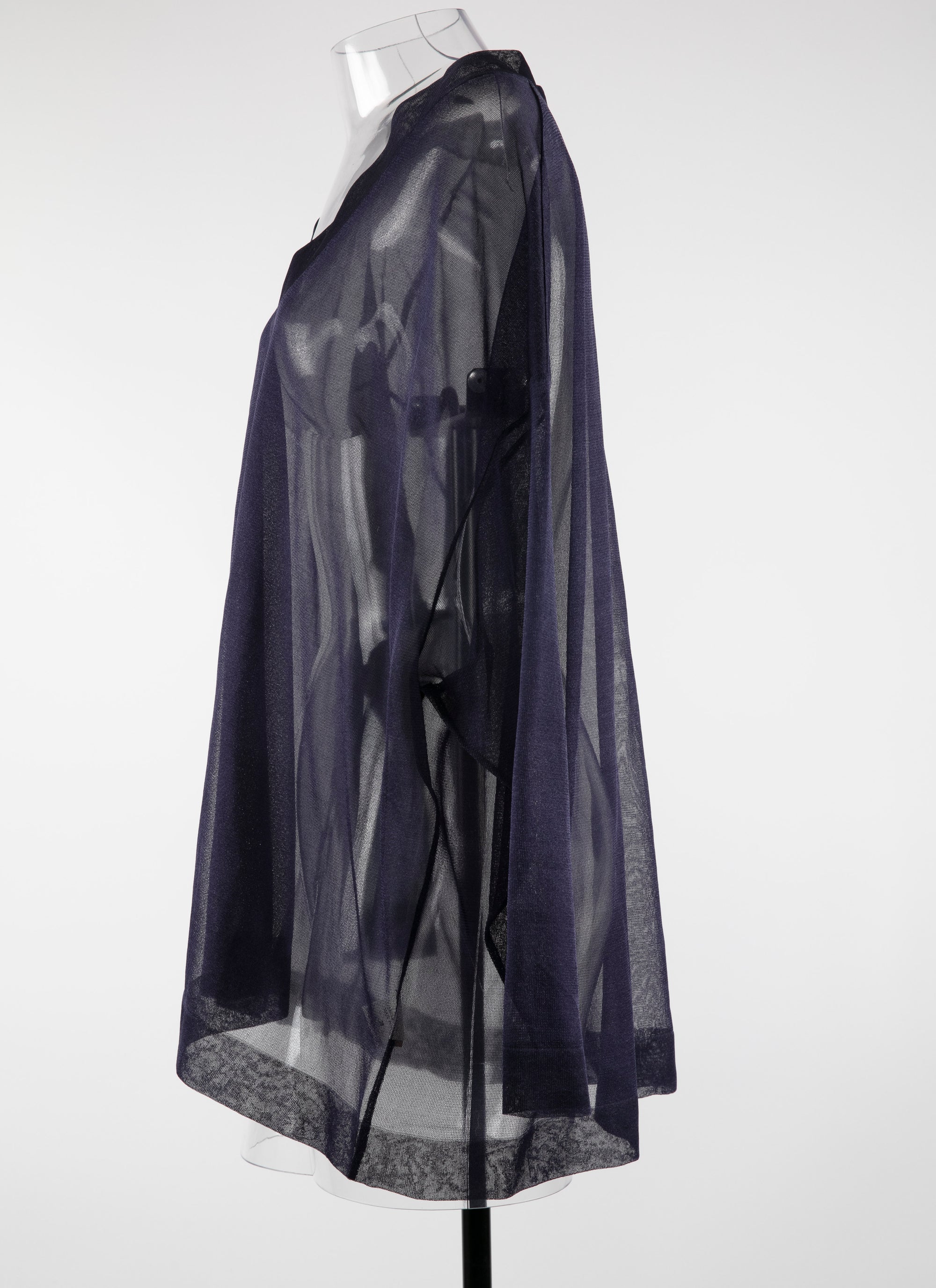 Long-sleeved silk tunic - Night