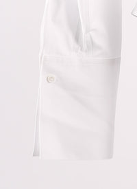 Chemise body en popeline japonaise - Blanc