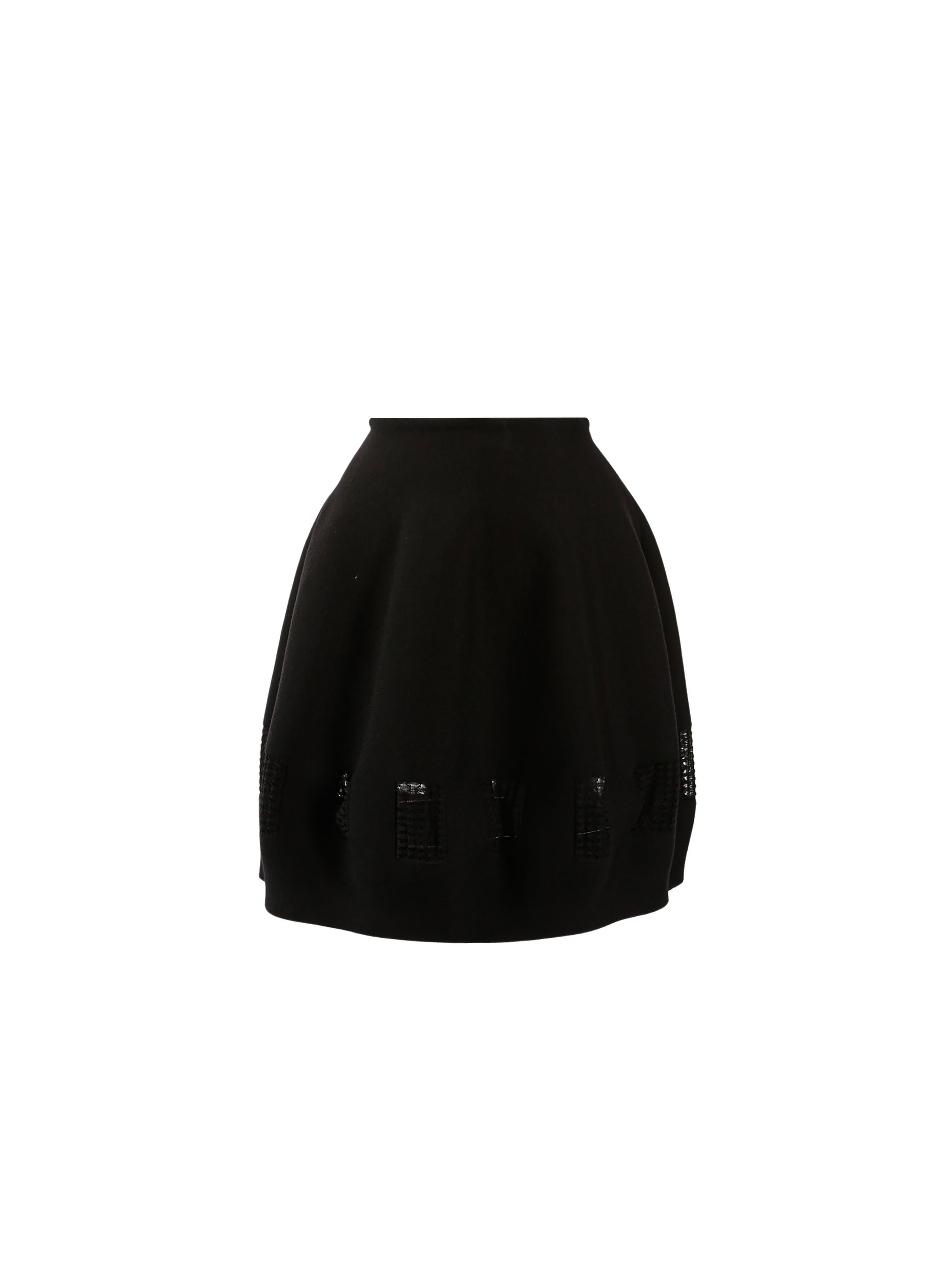 Wool Finistrelle skirt - Black