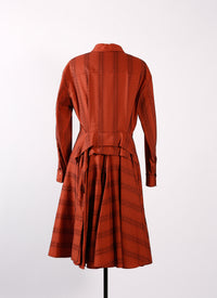 Robe Mussola Boa - Rouge Foncé