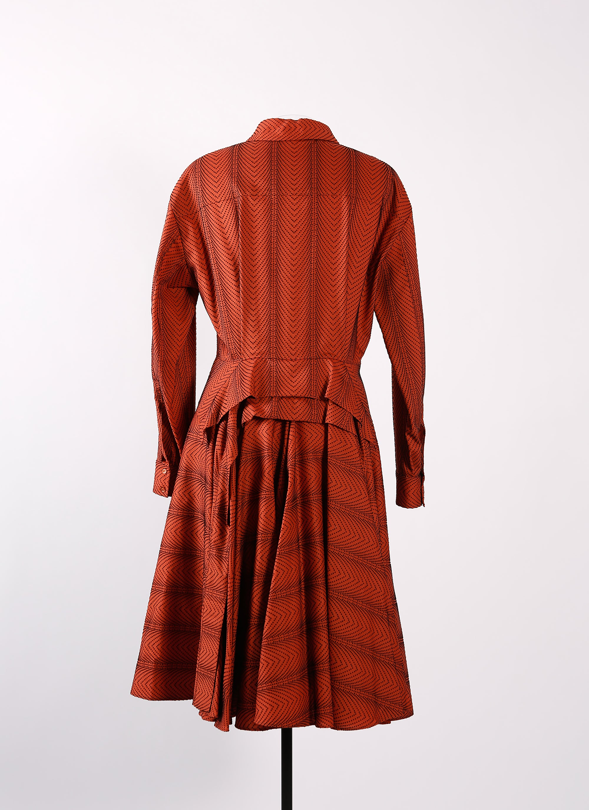 Robe Mussola Boa - Rouge Foncé