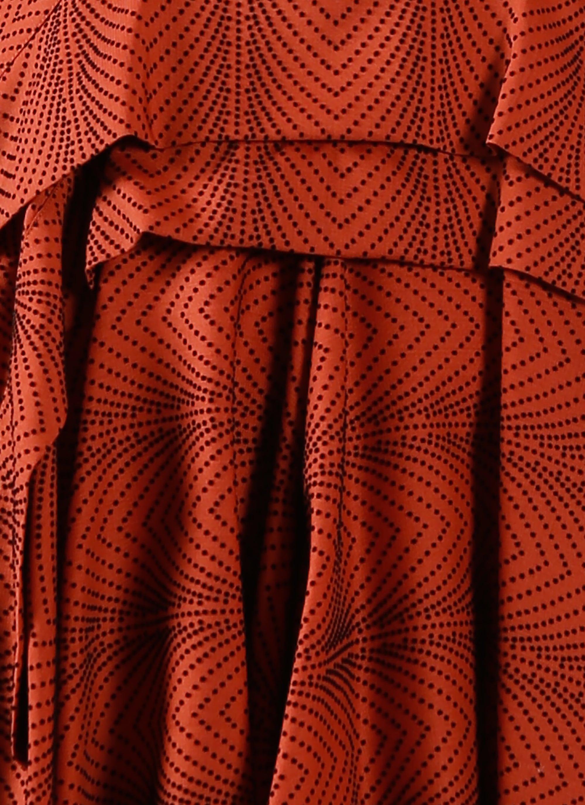 Robe Mussola Boa - Rouge Foncé