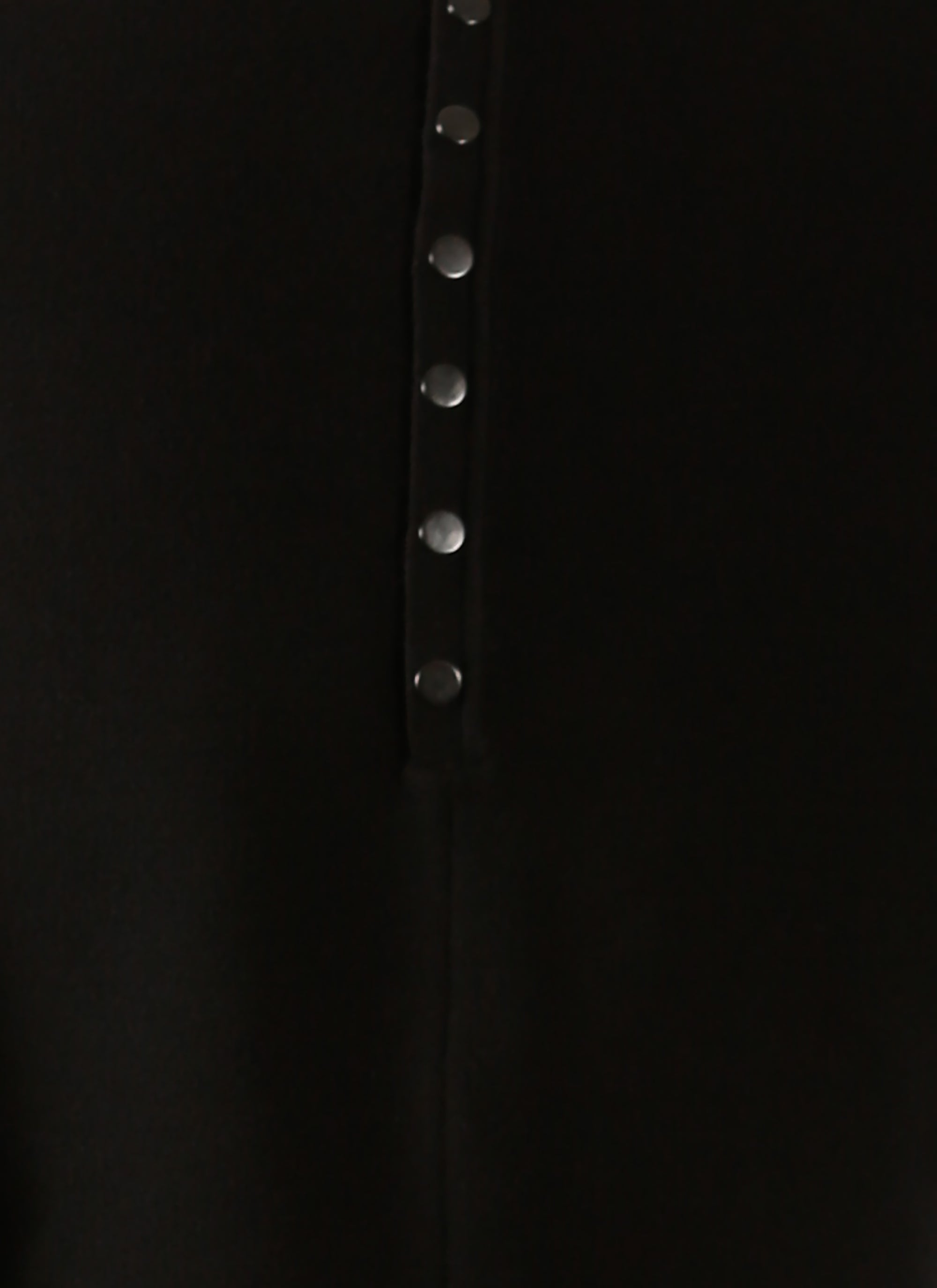 Robe à manches longues Ingenue en laine - Noir
