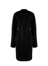 Robe à manches longues Ingenue en laine - Noir