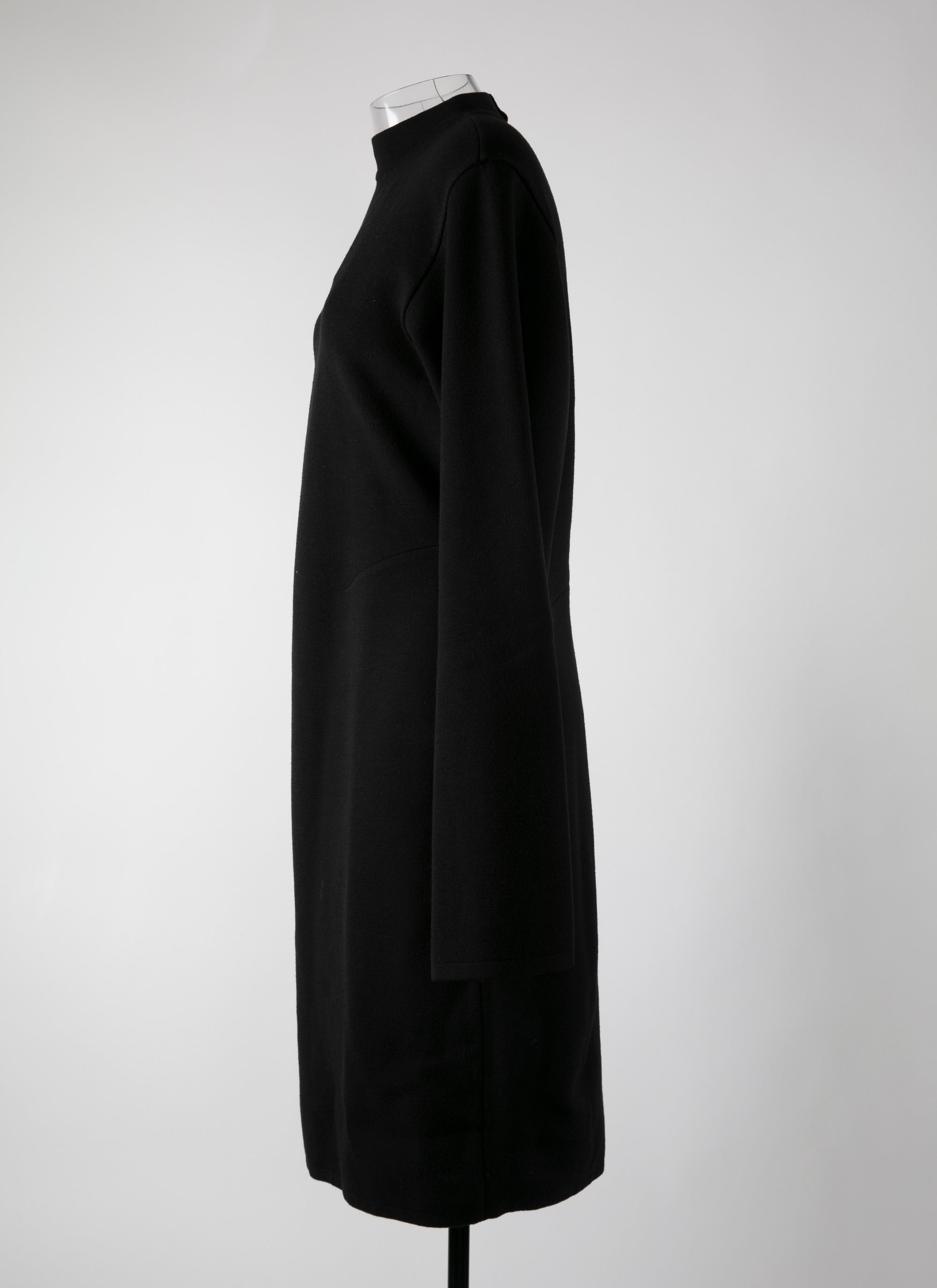 Robe à manches longues Ingenue en laine - Noir