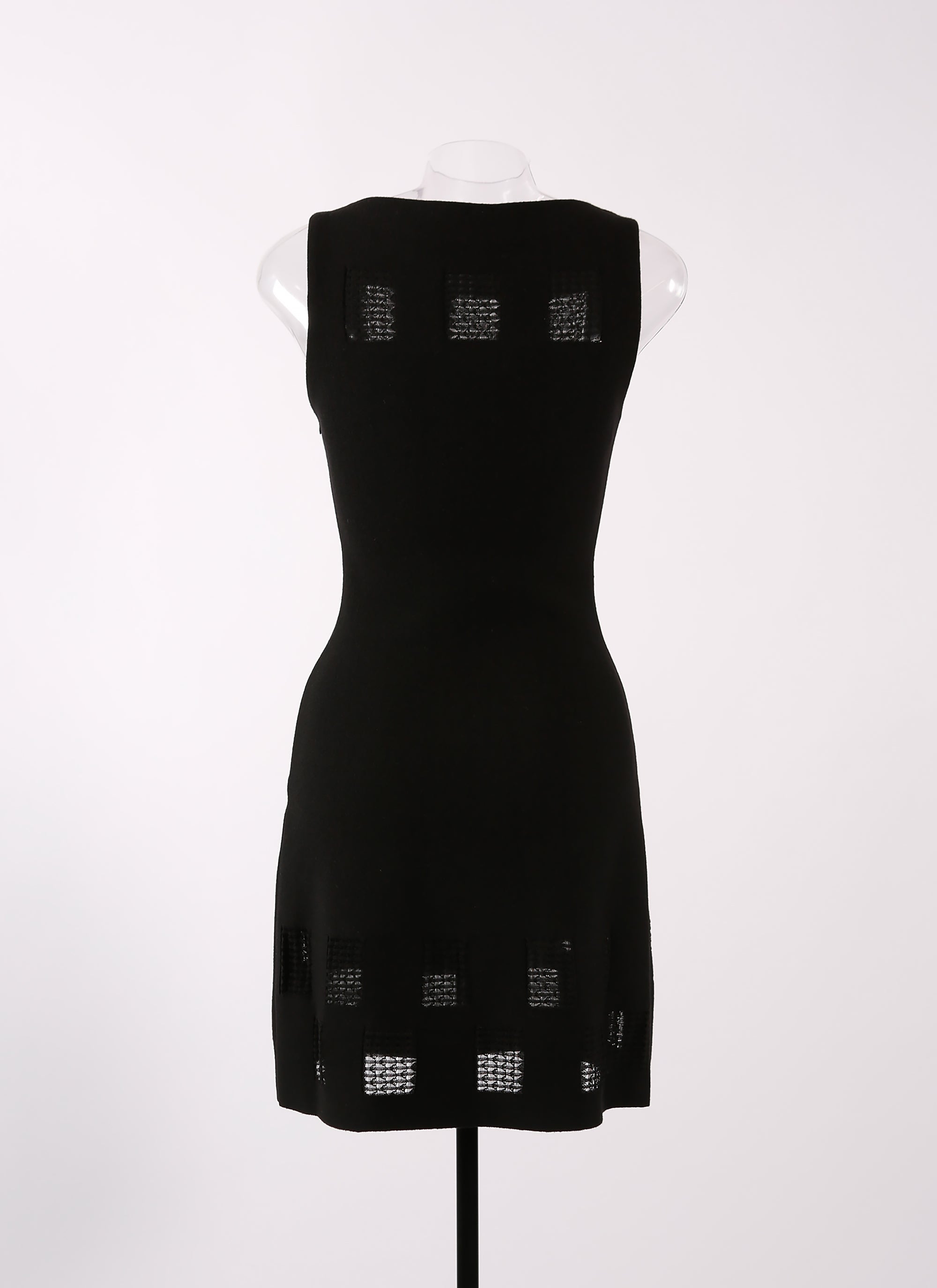 Sleeveless wool Finistrelle dress - Black