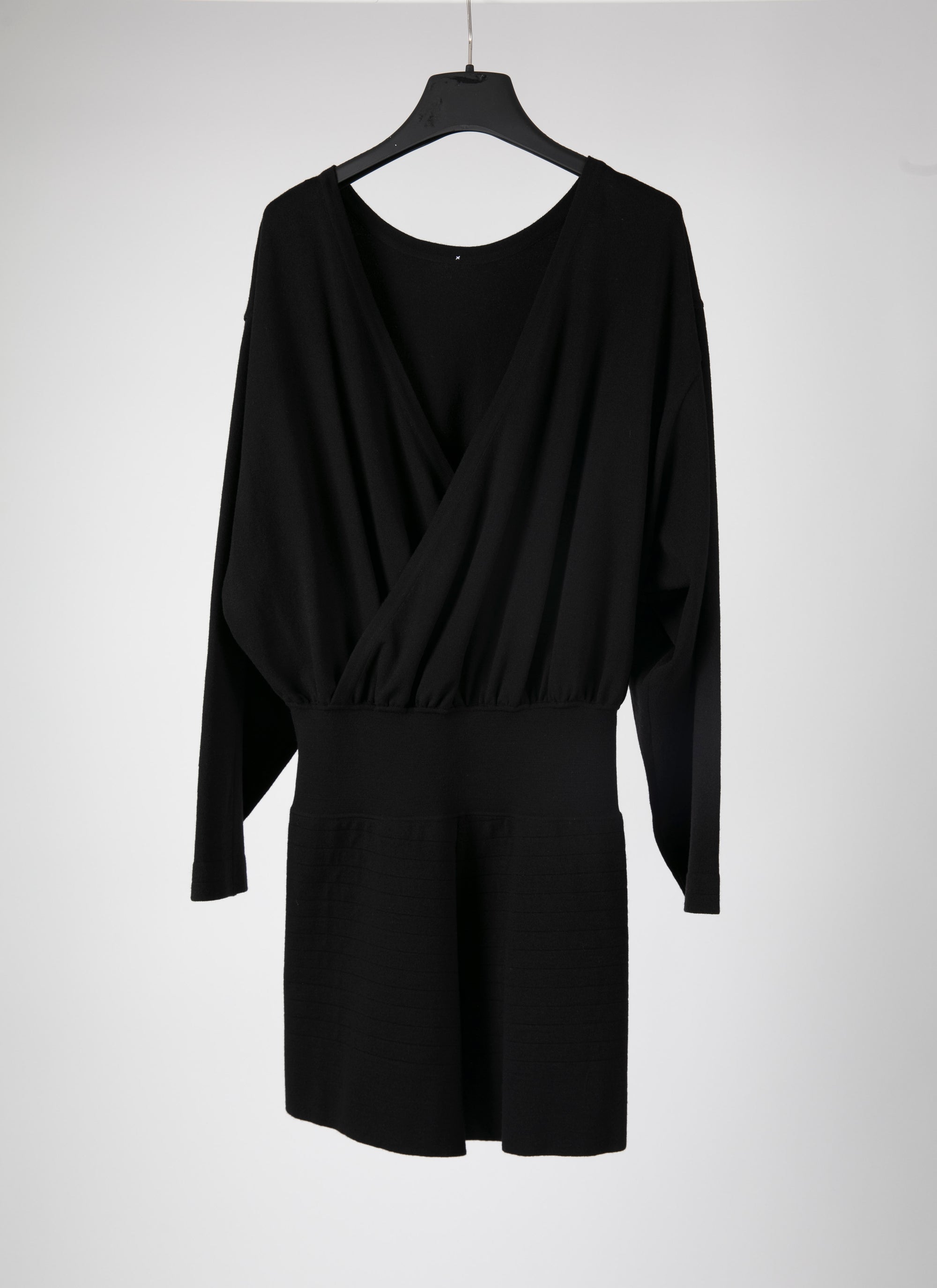 Supreme wool long-sleeved jumpsuit - Black