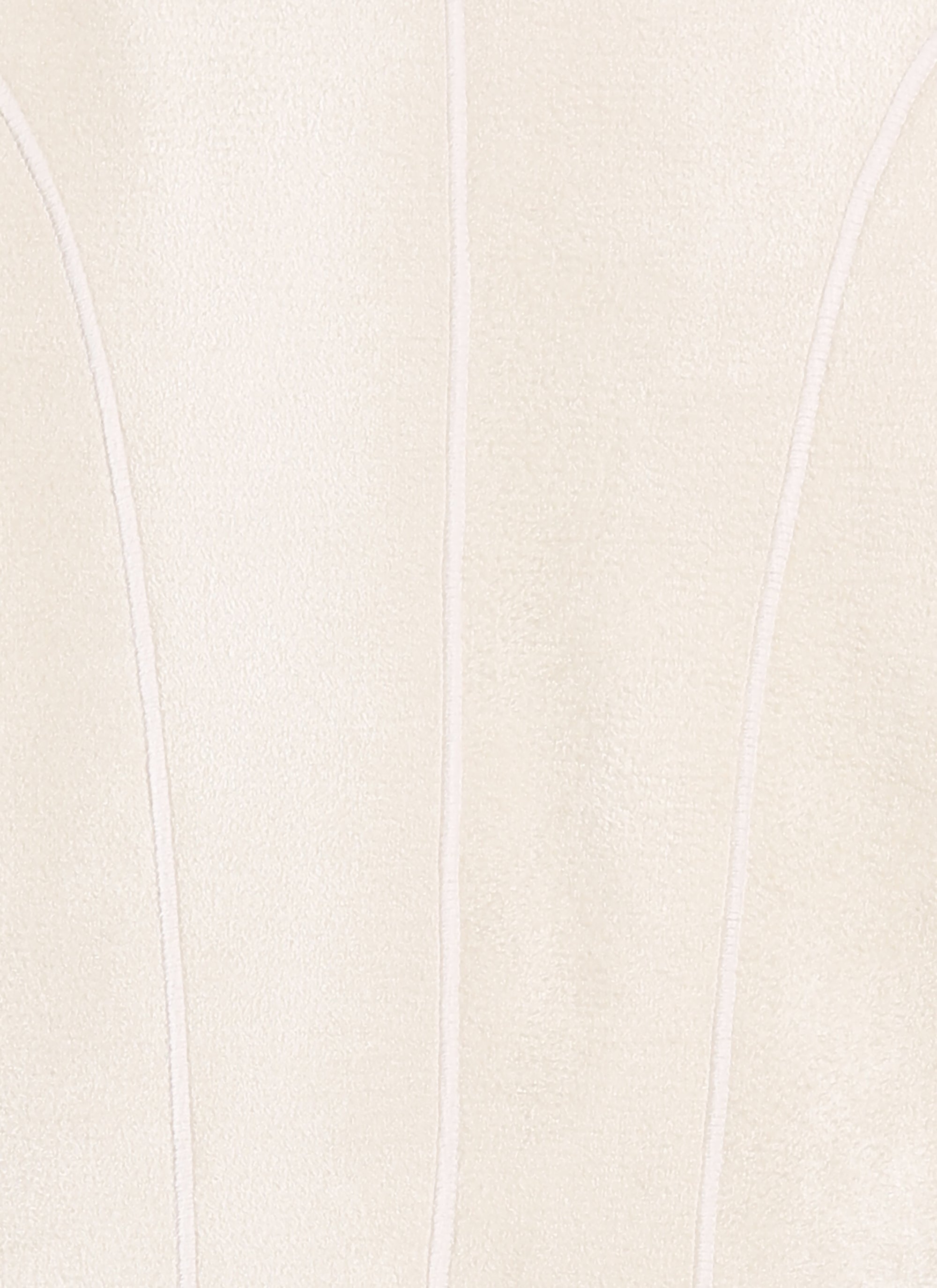 Iconic velvet long sleeve jumper - Nude