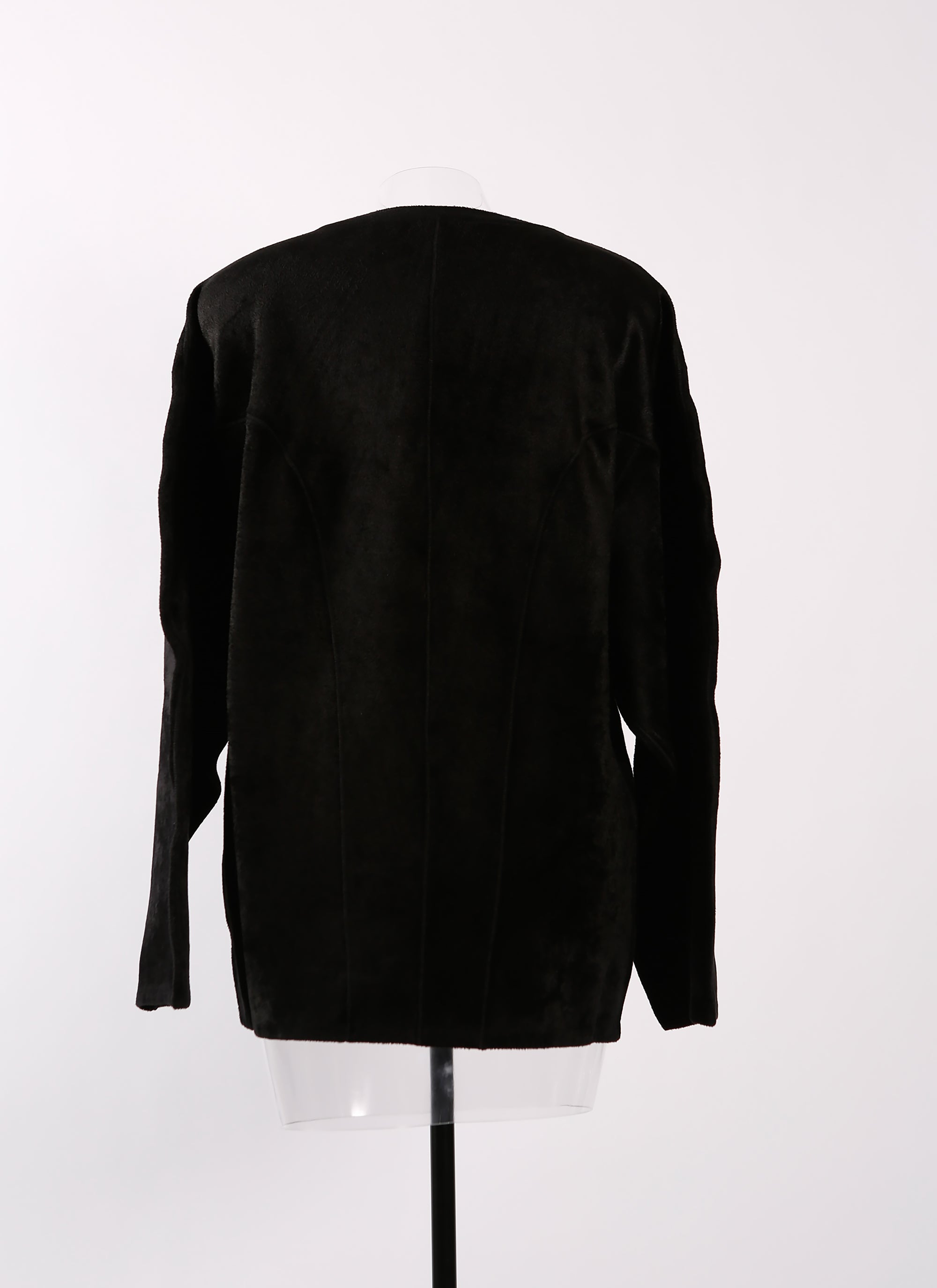 Iconic velvet long sleeve jumper - Black