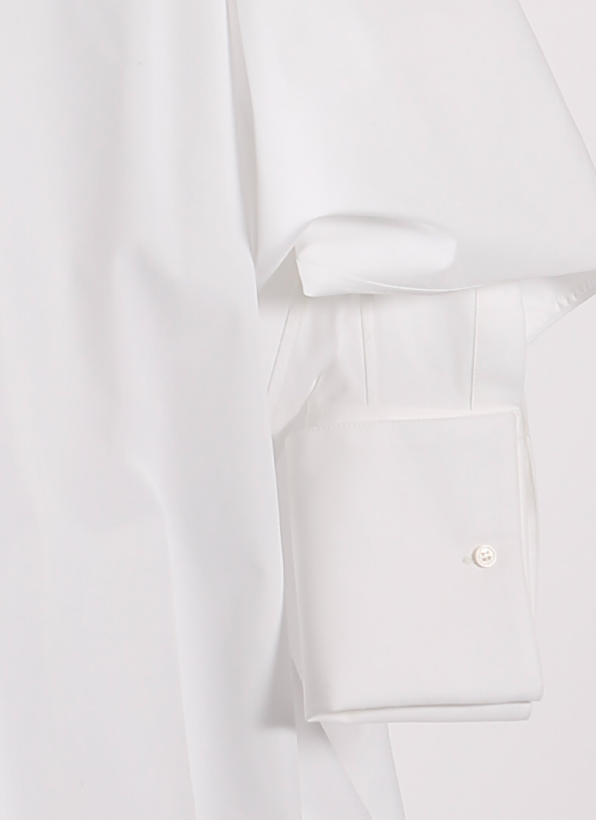 Chemise à manches larges en popeline japonaise - Blanc