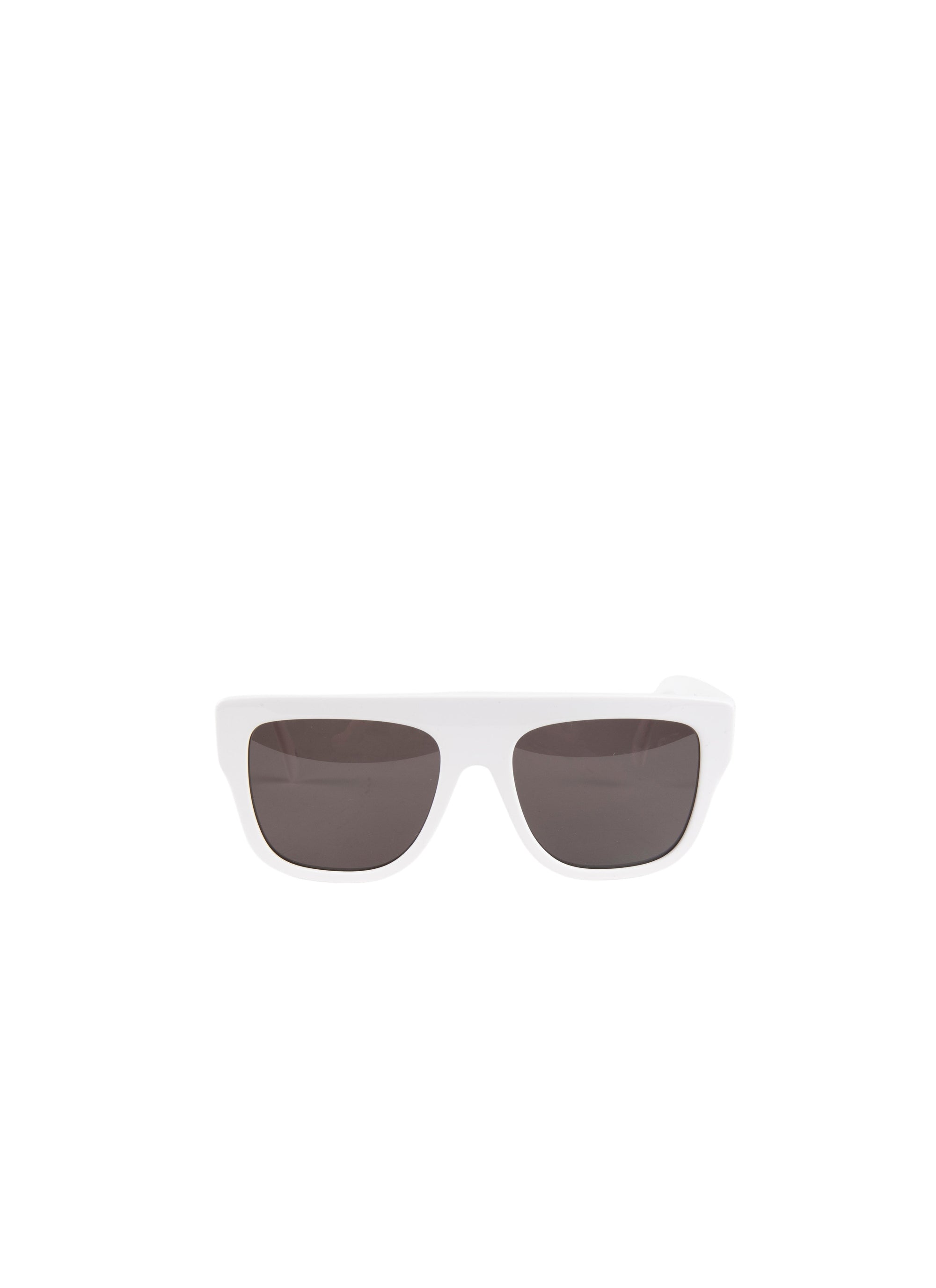 Oversize patterned sunglasses - White & Grey