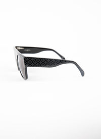 Oversize patterned sunglasses - Grey & Black