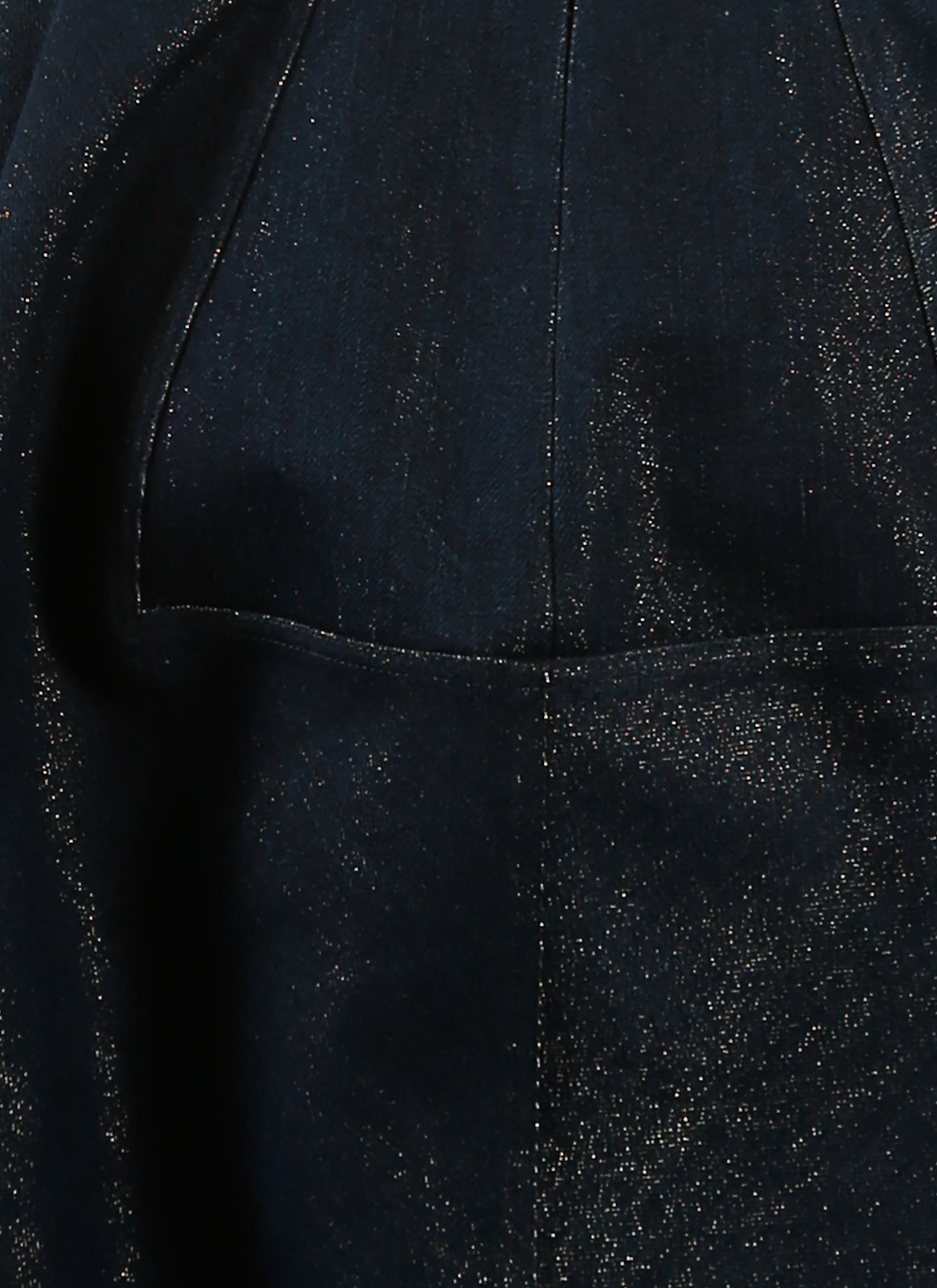 Denim skirt - Blue & Gold