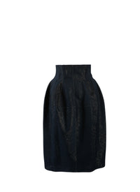 Denim skirt - Blue & Gold