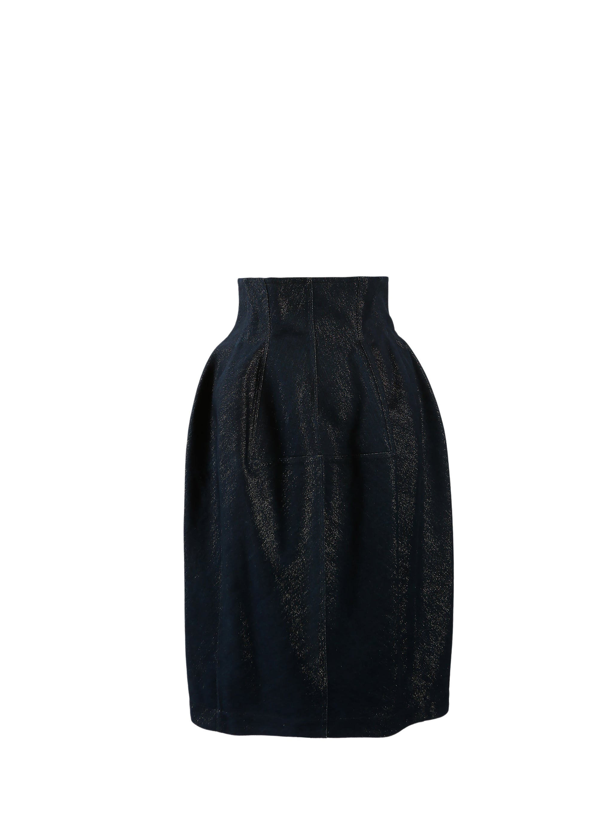 Denim skirt - Blue & Gold