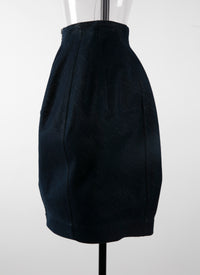 Short skirt in denim - Blue & Gold