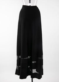 Jupe Mansart en maille - Noir