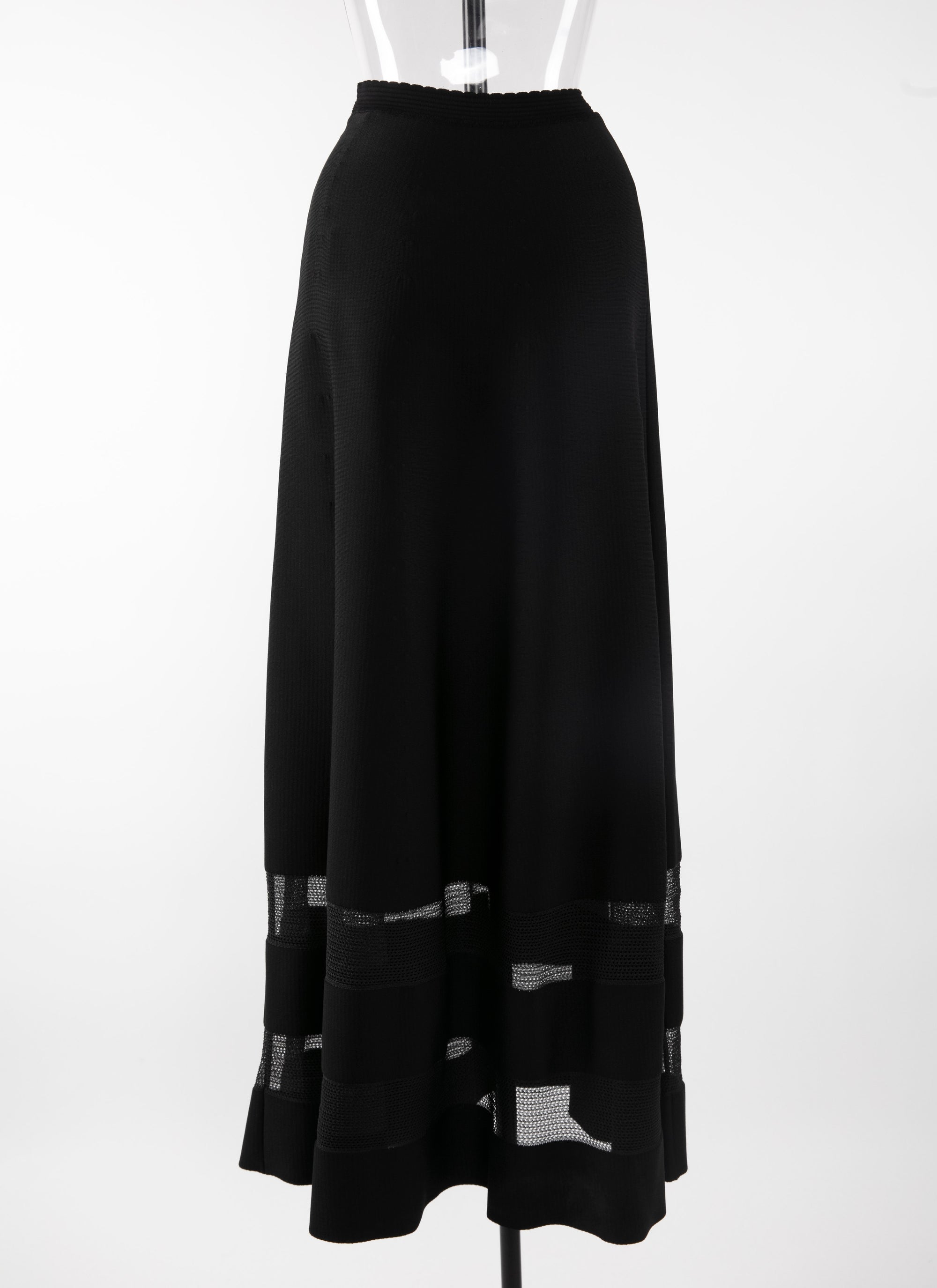 Jupe Mansart en maille - Noir