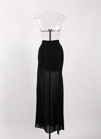 Long skirt Déesses - Black