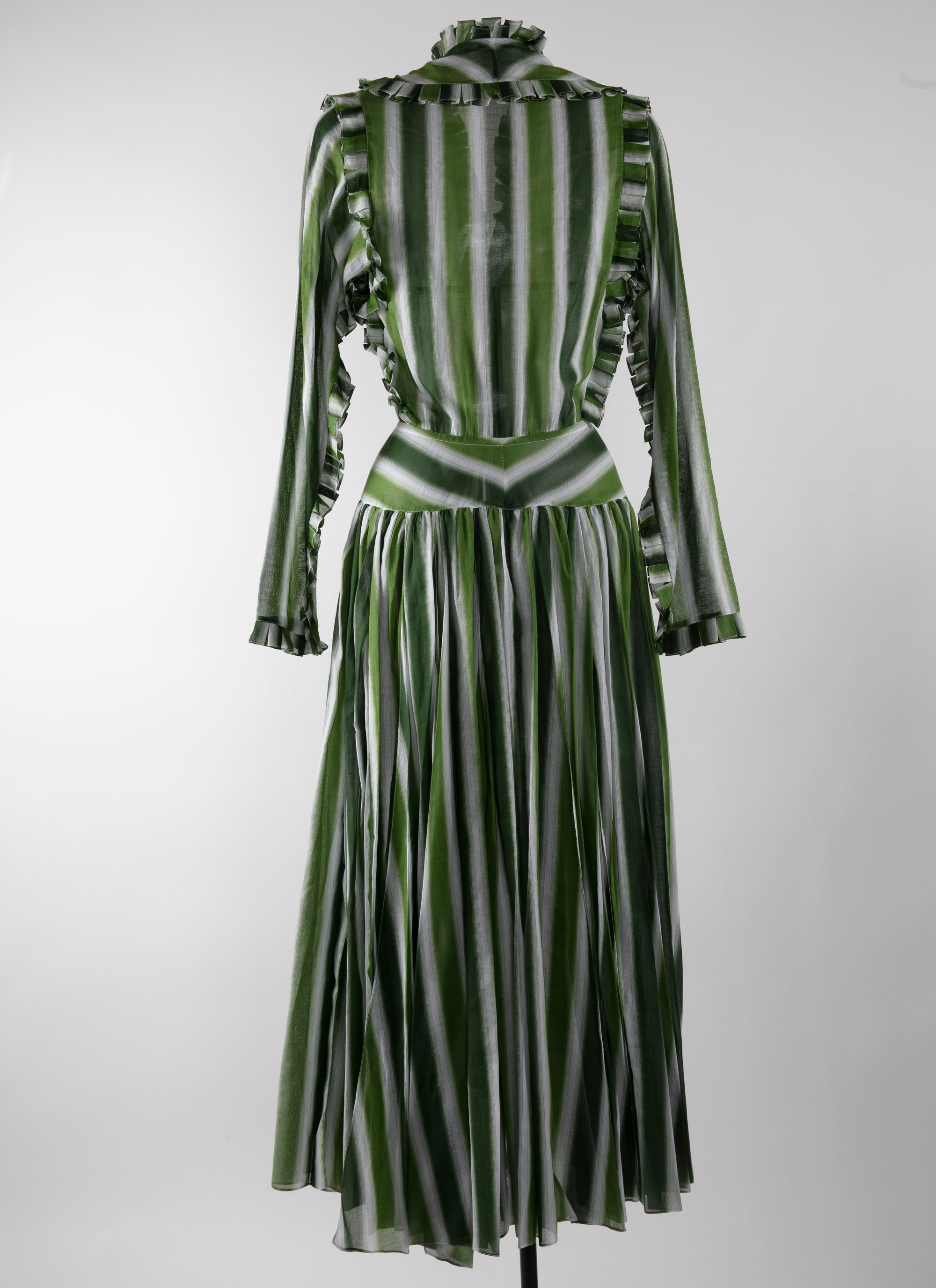 Robe à manches longues Orangerie - Blanc & Vert