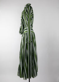 Robe à manches longues Orangerie - Blanc & Vert