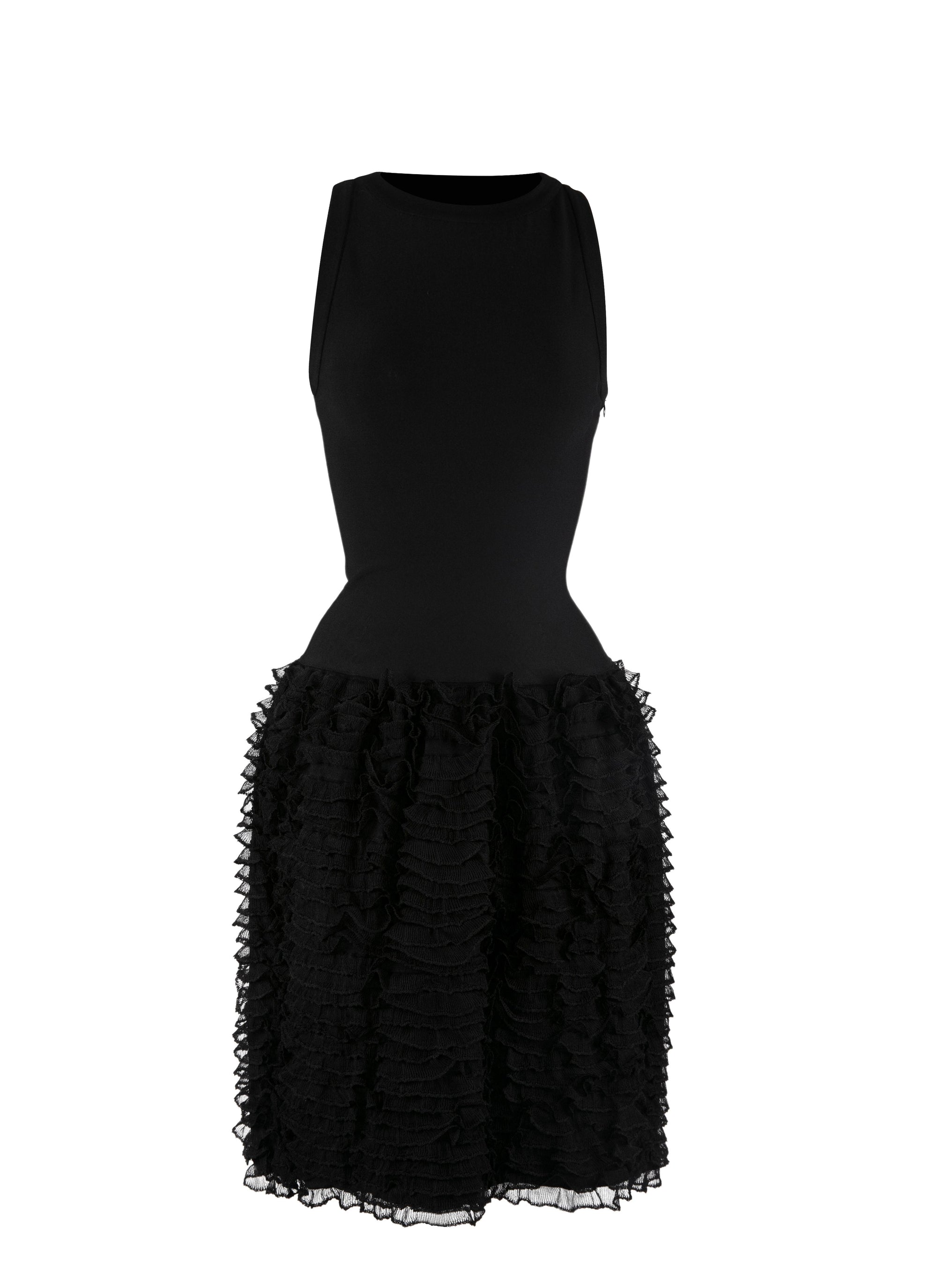 Houpette sleeveless dress - Black