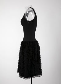 Houpette sleeveless dress - Black