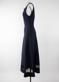 Robe sans manches Mansart en maille - Nuit
