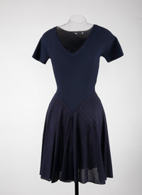 Robe à manches courtes Charmeuse en maille - Nuit
