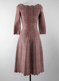 Robe à manches 3/4 Camée - Noisette