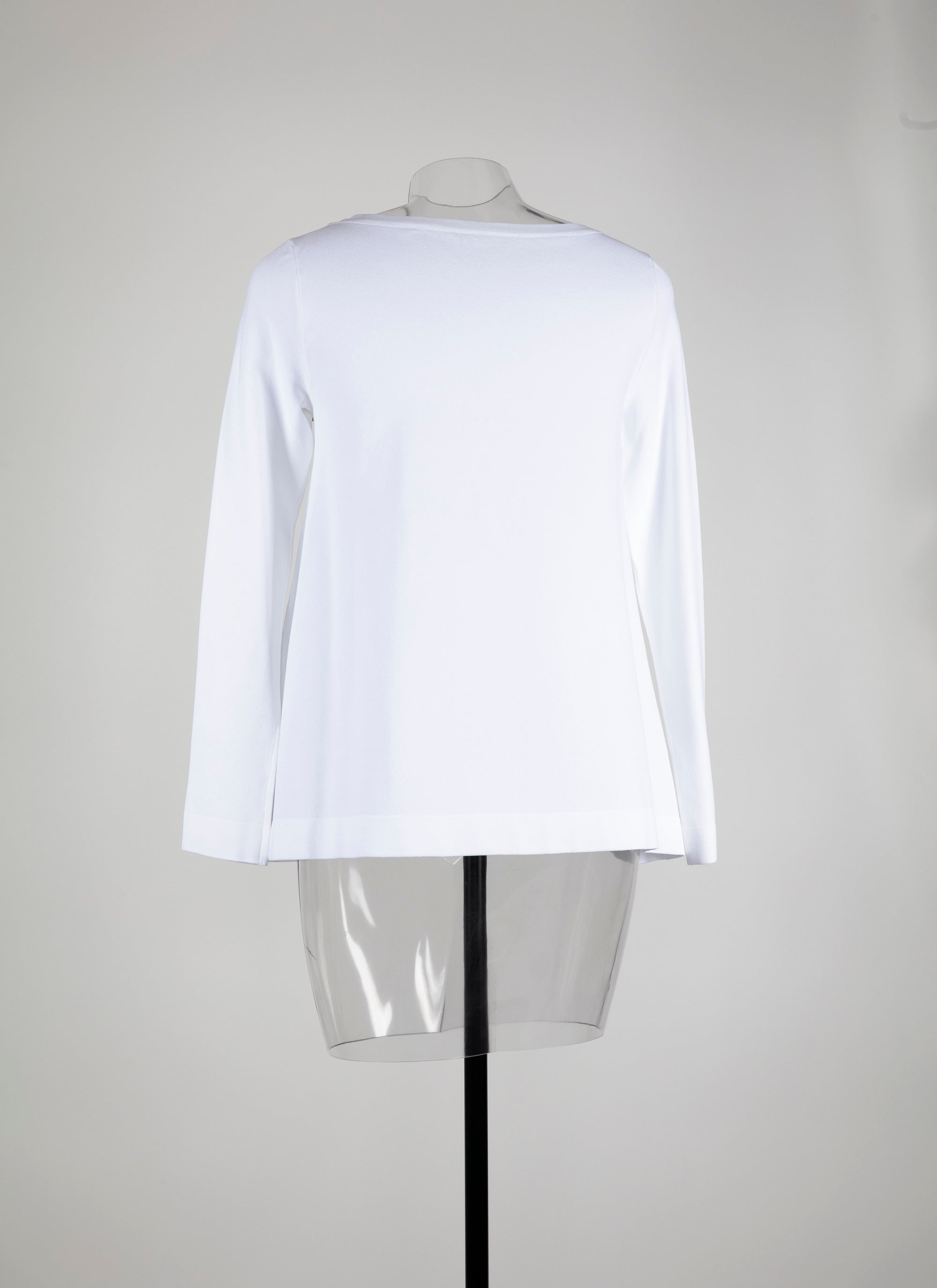 Pull à manches longues en maille - Blanc Neige