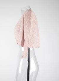 Cardigan à manches longues Camée en maille - Rose Chair