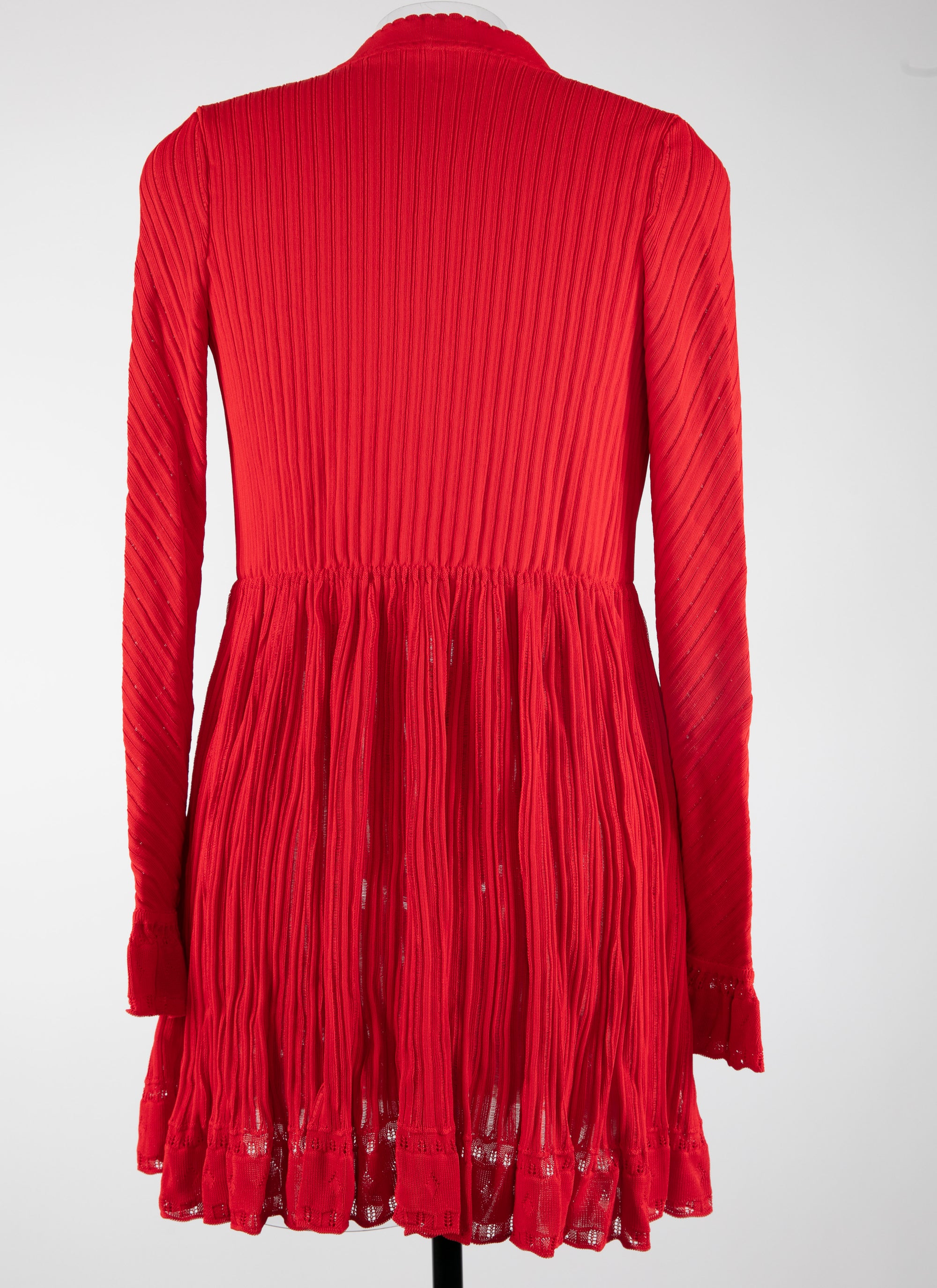 Cardigan à manches longues Falbalas en maille - Ecarlate