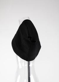 Pagoda knitted short-sleeved bolero - Black