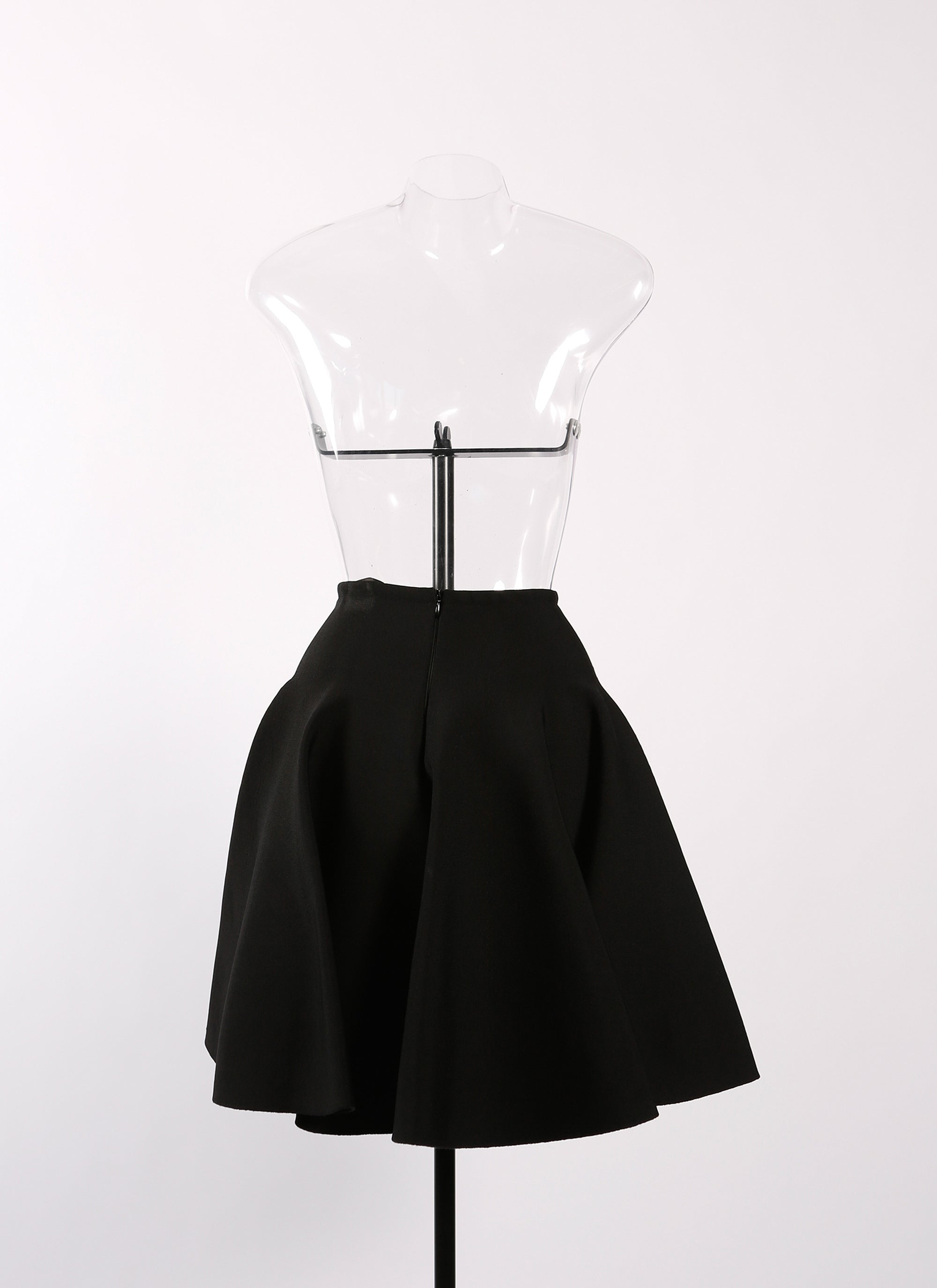 Knitted skater skirt - Black