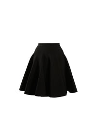 Knitted skater skirt - Black