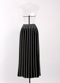 Pleated skirt - Black & White