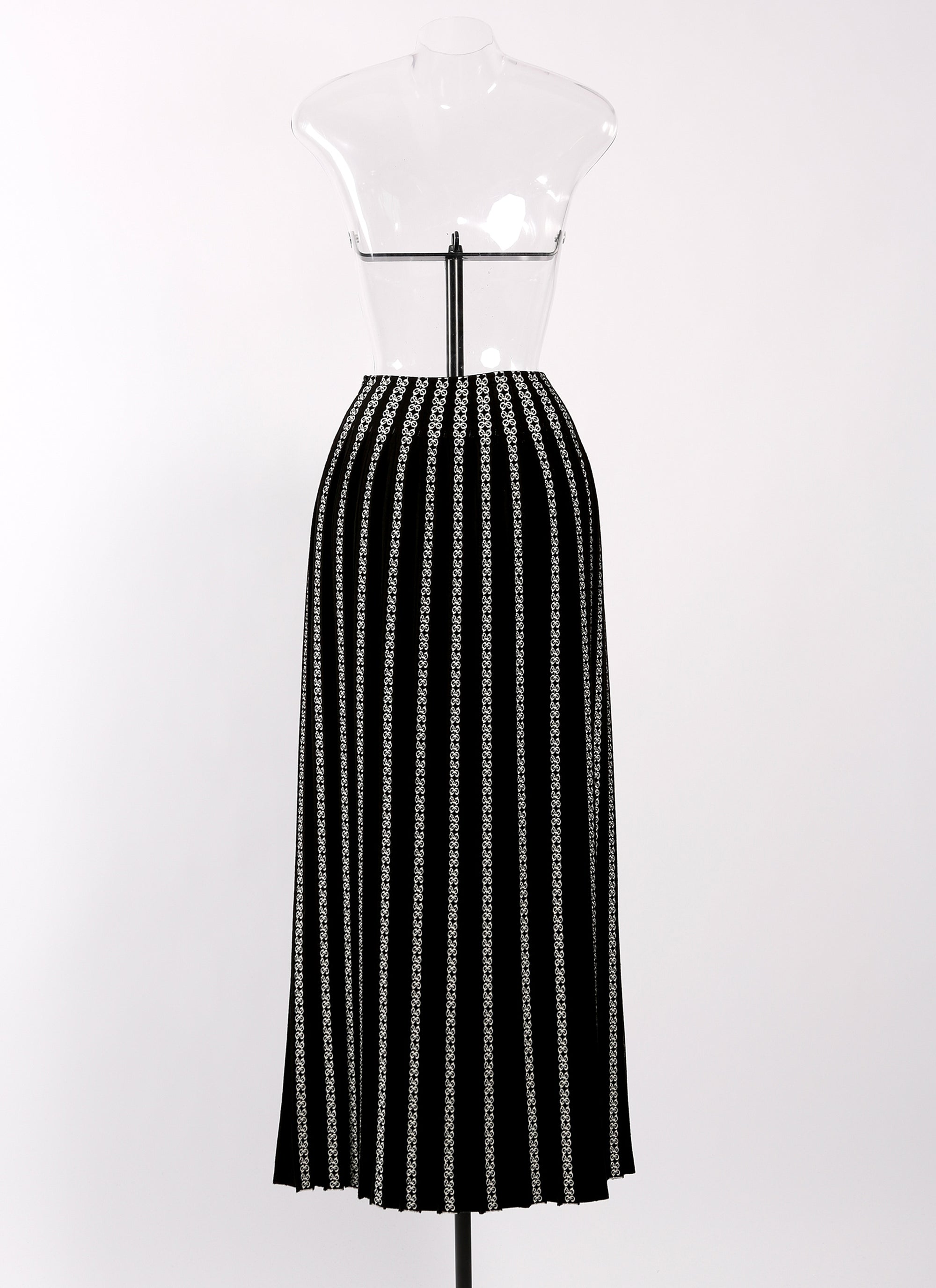 Pleated skirt - Black & White